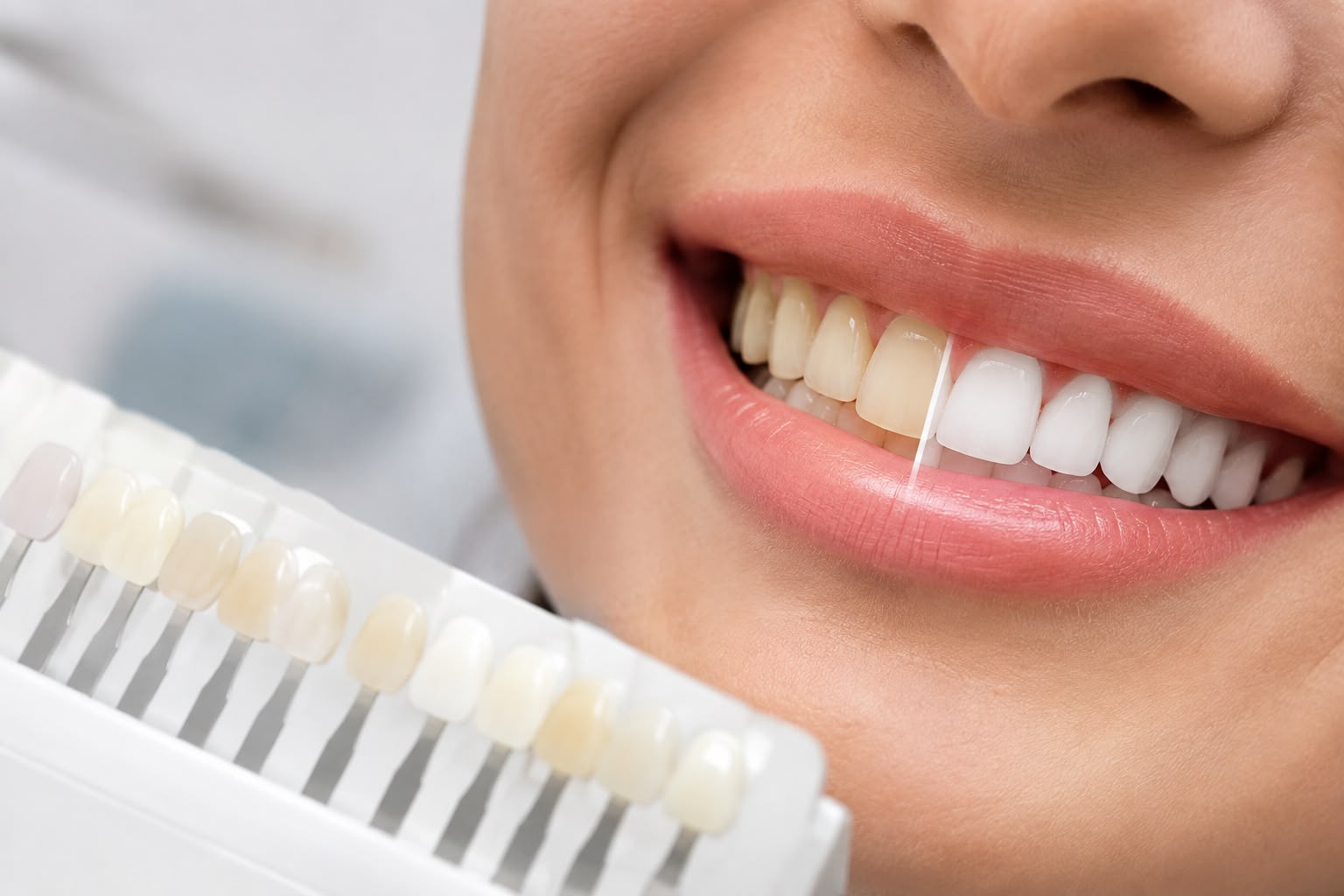 Resultado de clareamento dental profissional